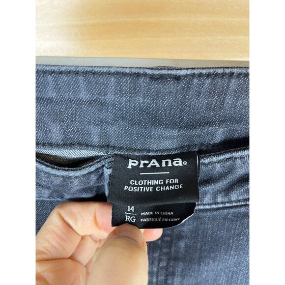Prana Kayla high rise jeans washed black size 14R - Picture 3 of 8